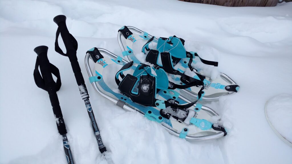 Yukon-Charlies-Elite-Spin-Snowshoes-Carbon-Trekking-Poles
