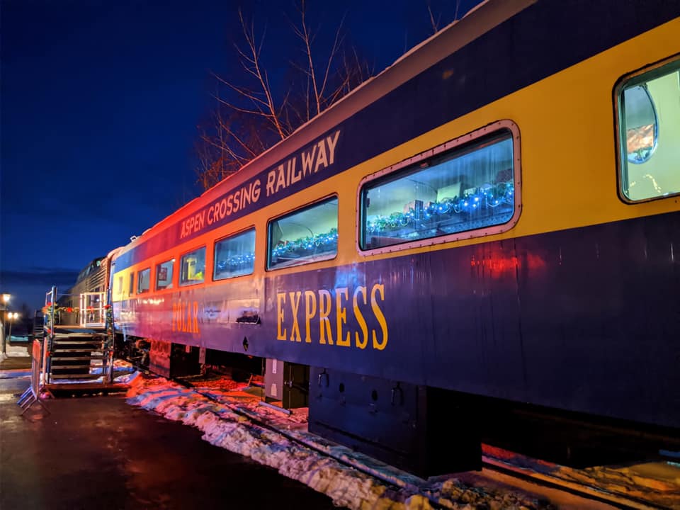 aspen crossing polar express train