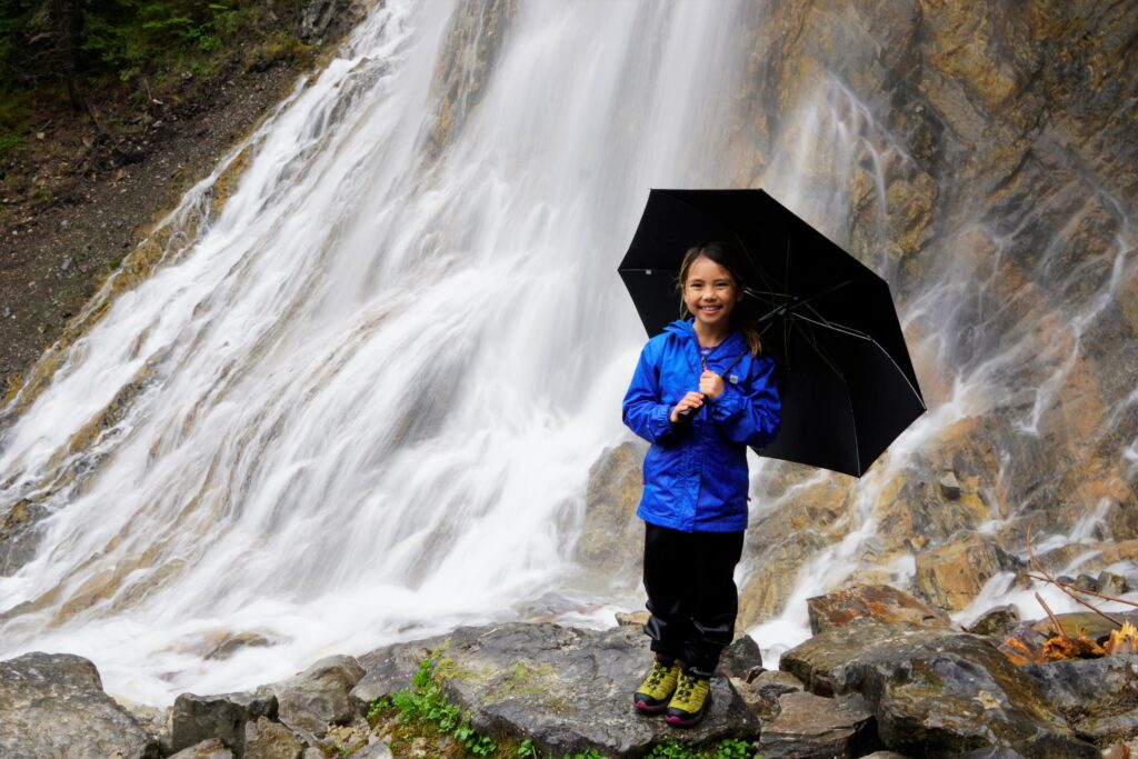Waterfall near Grassi Lakes Interpretive Trail, Canmore