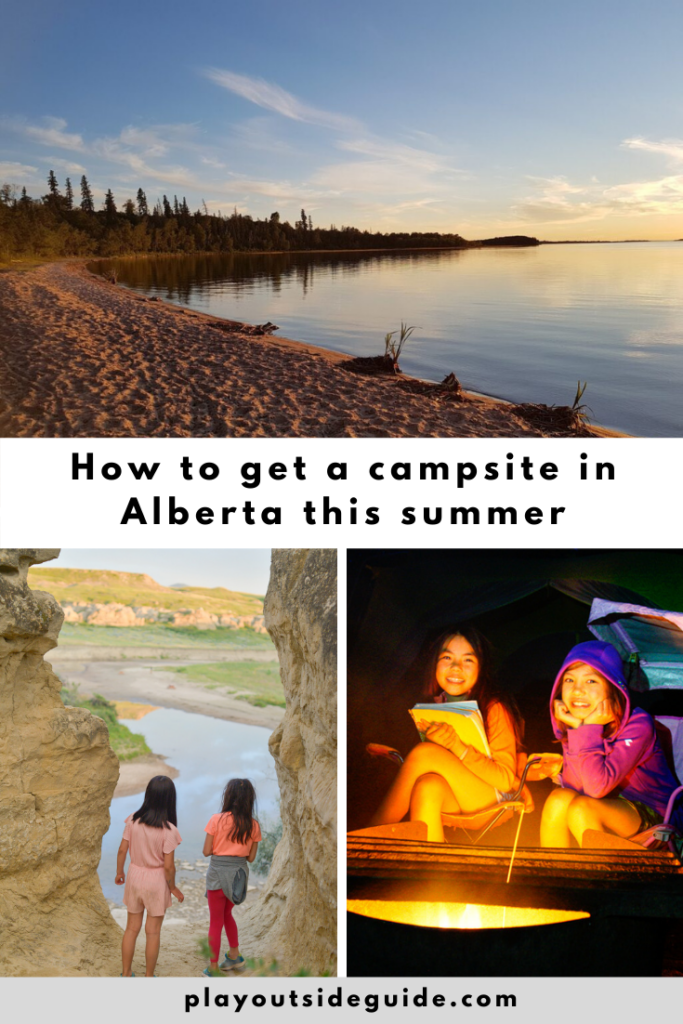 how to get a campsite in Alberta this summer