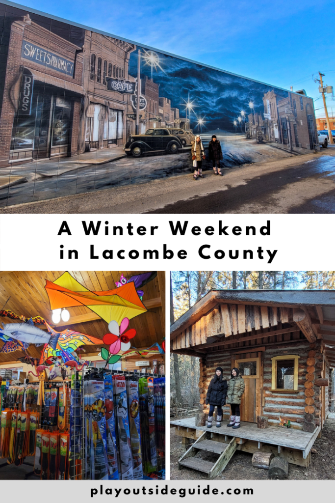A winter weekend in Lacombe County pinterest pin