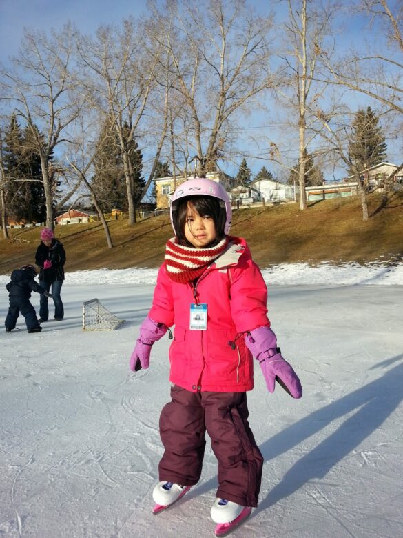 Ice Skating at Rosemont Rinks, Confederation Park