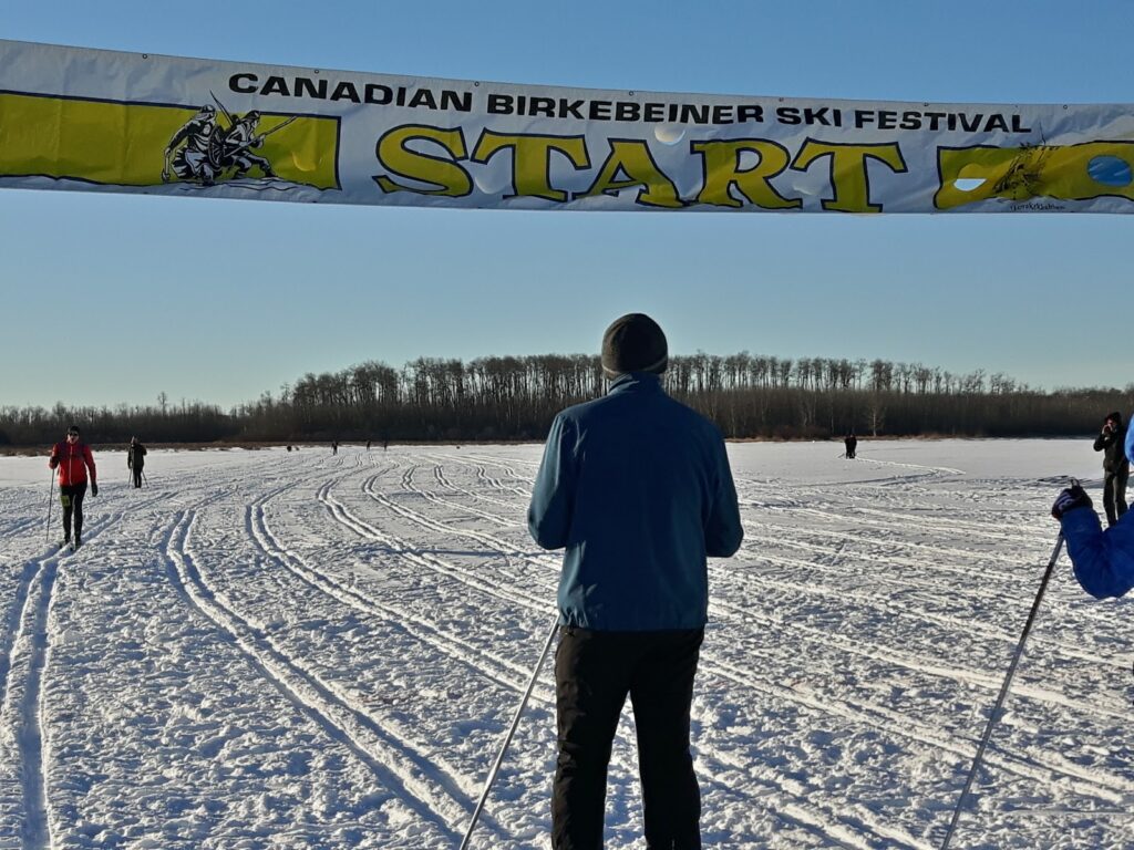 Canadian Birkie Course Start Line - Goose Lake