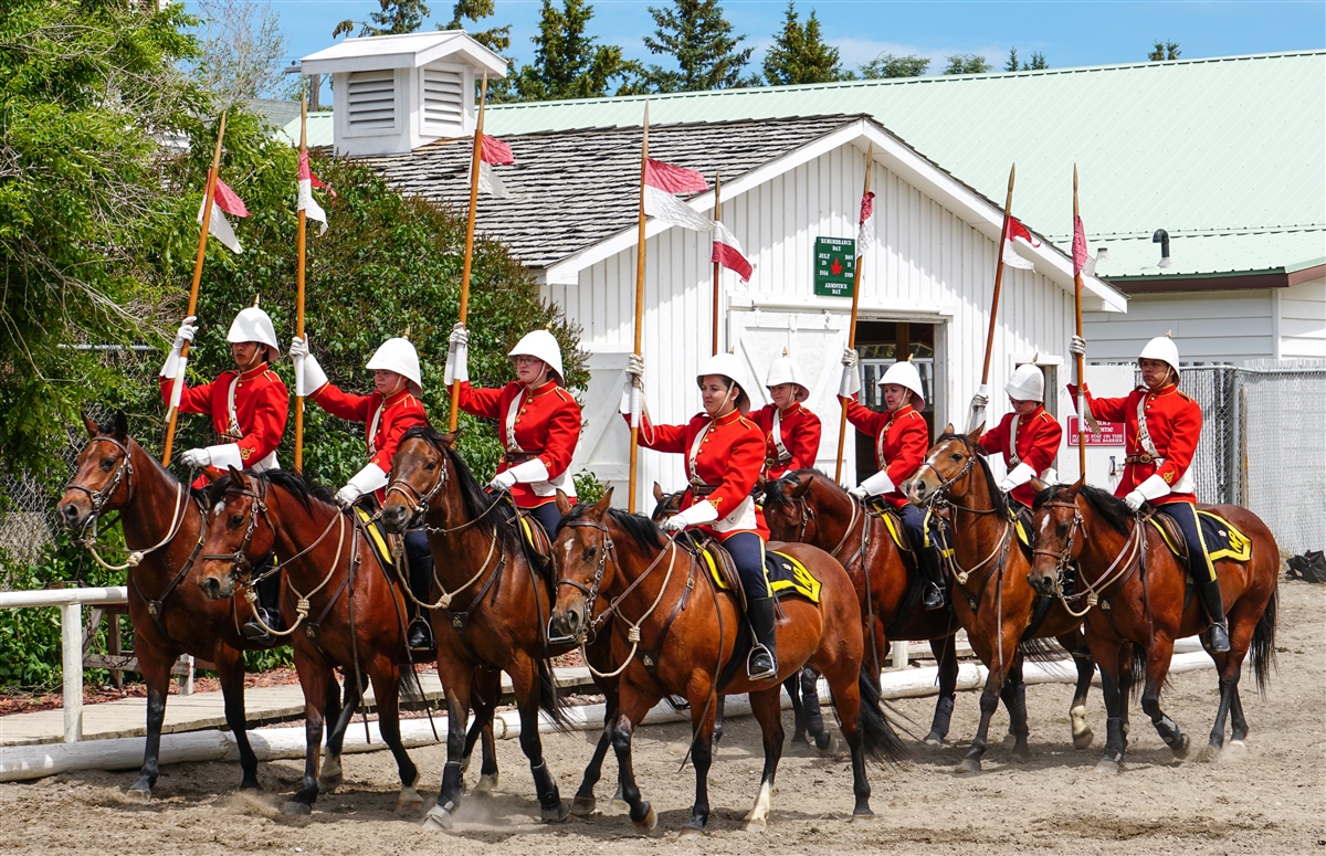 The NWMP Musical Ride at The Fort, Fort Macleod