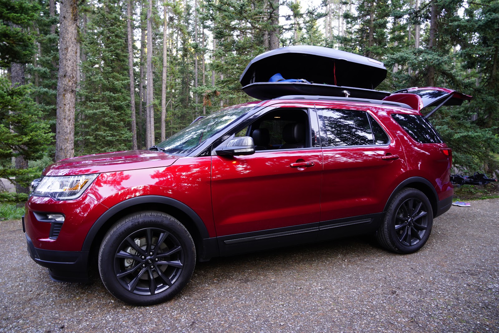 2018 Ford Explorer at Lake Louise Campground, Banff National Park