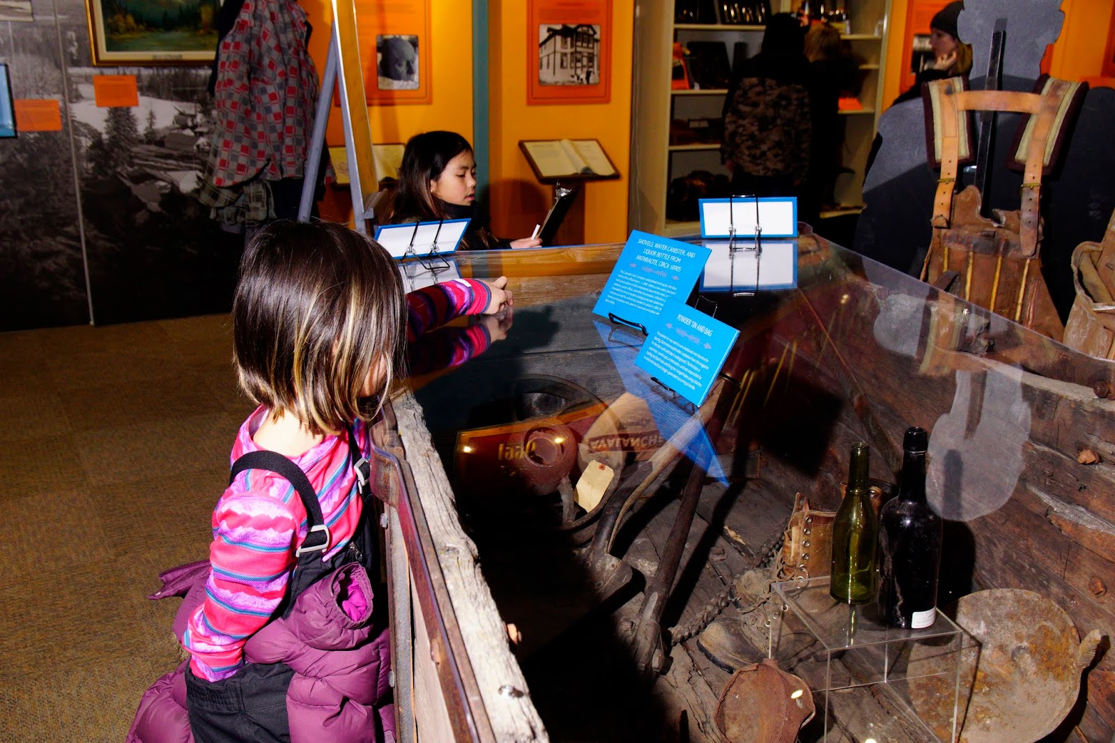 Mining artifacts at Canmore Museum