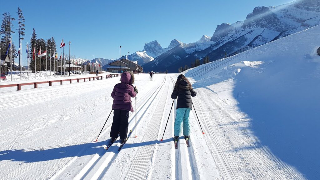 Cross country skiing at Canmore Nordic Centre