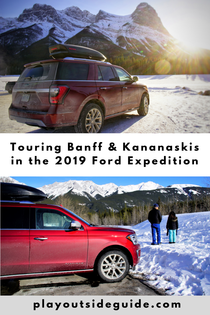 2019 Ford Expedition Platinum review and Banff/Kananaskis road trip pinterest pin