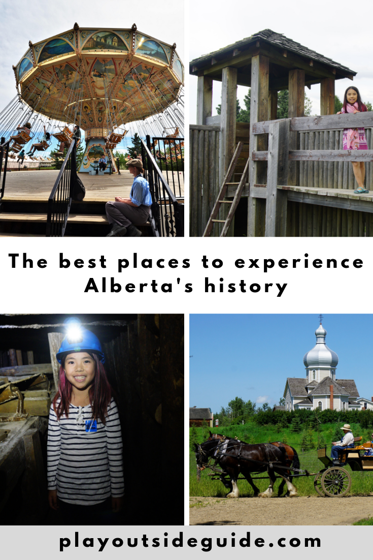best places to experience Alberta history pinterest pin
