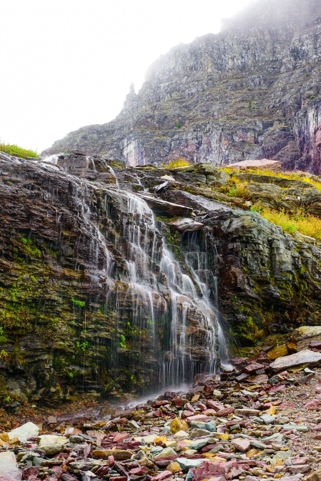 Waterfall along Hidden Lake Trail, Glacier National Park