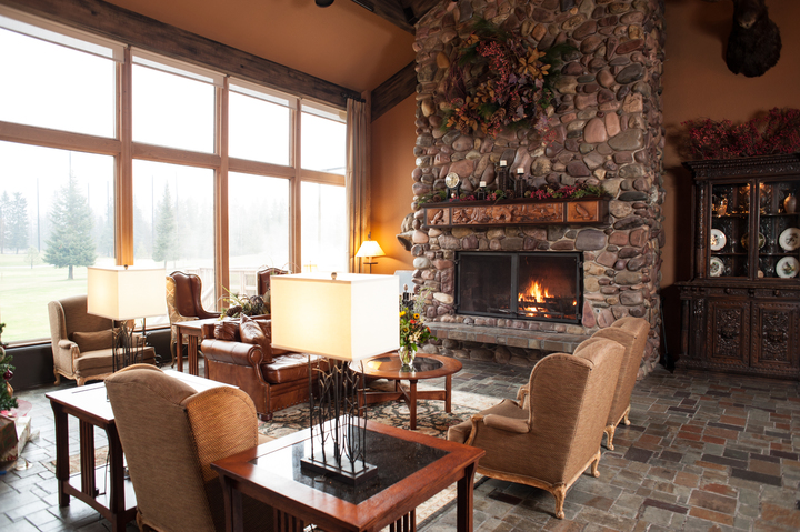 Grouse Mountain Lodge Lobby, Whitefish, Montana