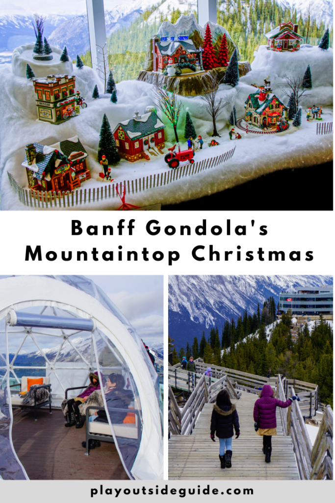 Banff Gondola Mountaintop Christmas Pinterest pin
