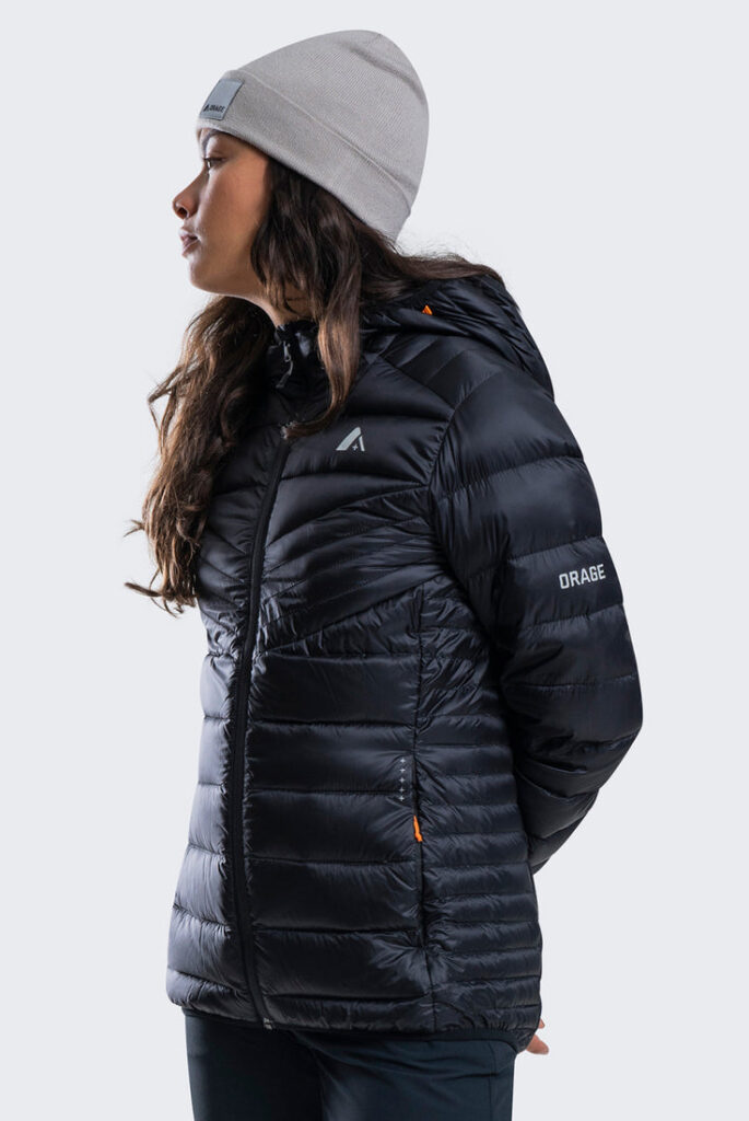 The Orage Polar Hooded Down Jacket: Warm, light, and stylish - Play ...