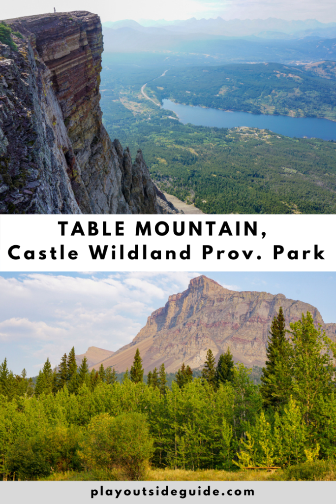 Table Mountain, Castle Wildland Provincial Park Pinterest pin