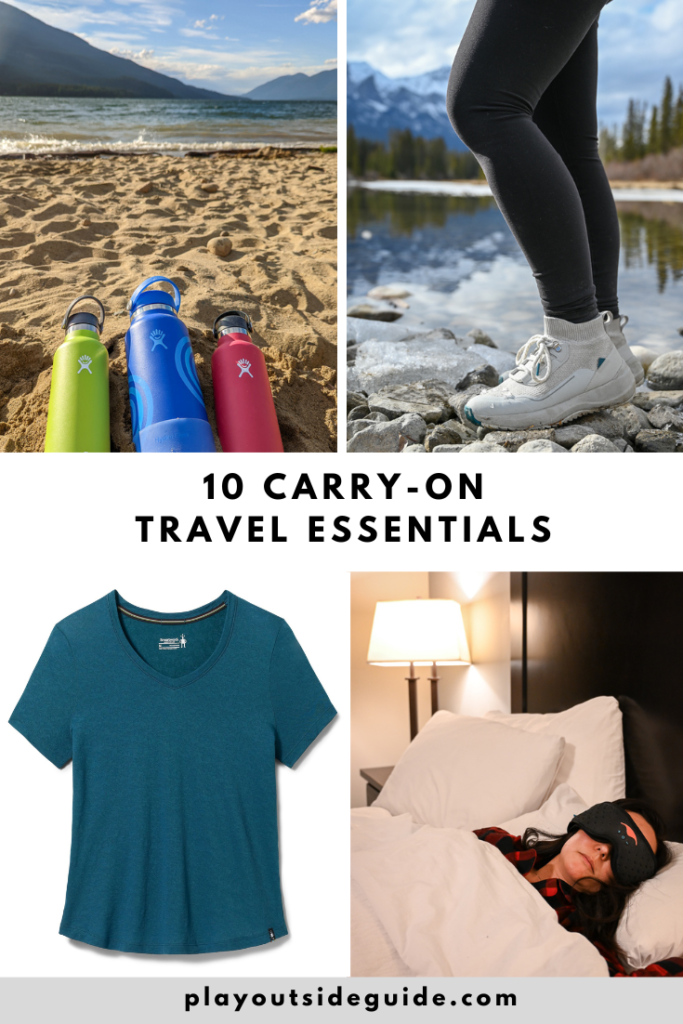 10 carry on travel essentials pinterest pin
