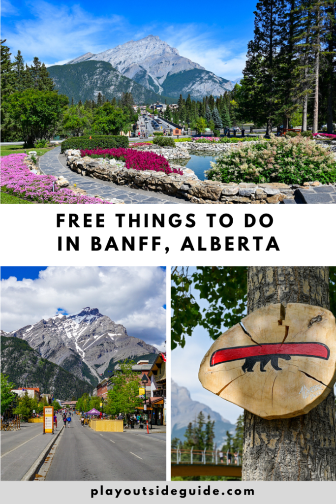 Banff free fun guide pinterest pin