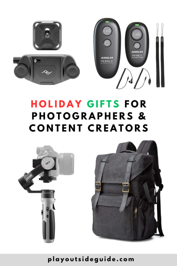 holiday gifts for photographers and videographers pinterest pin