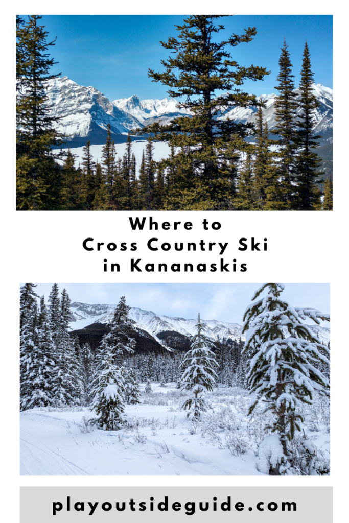 Where to Cross Country Ski in Kananaskis pinterest pin